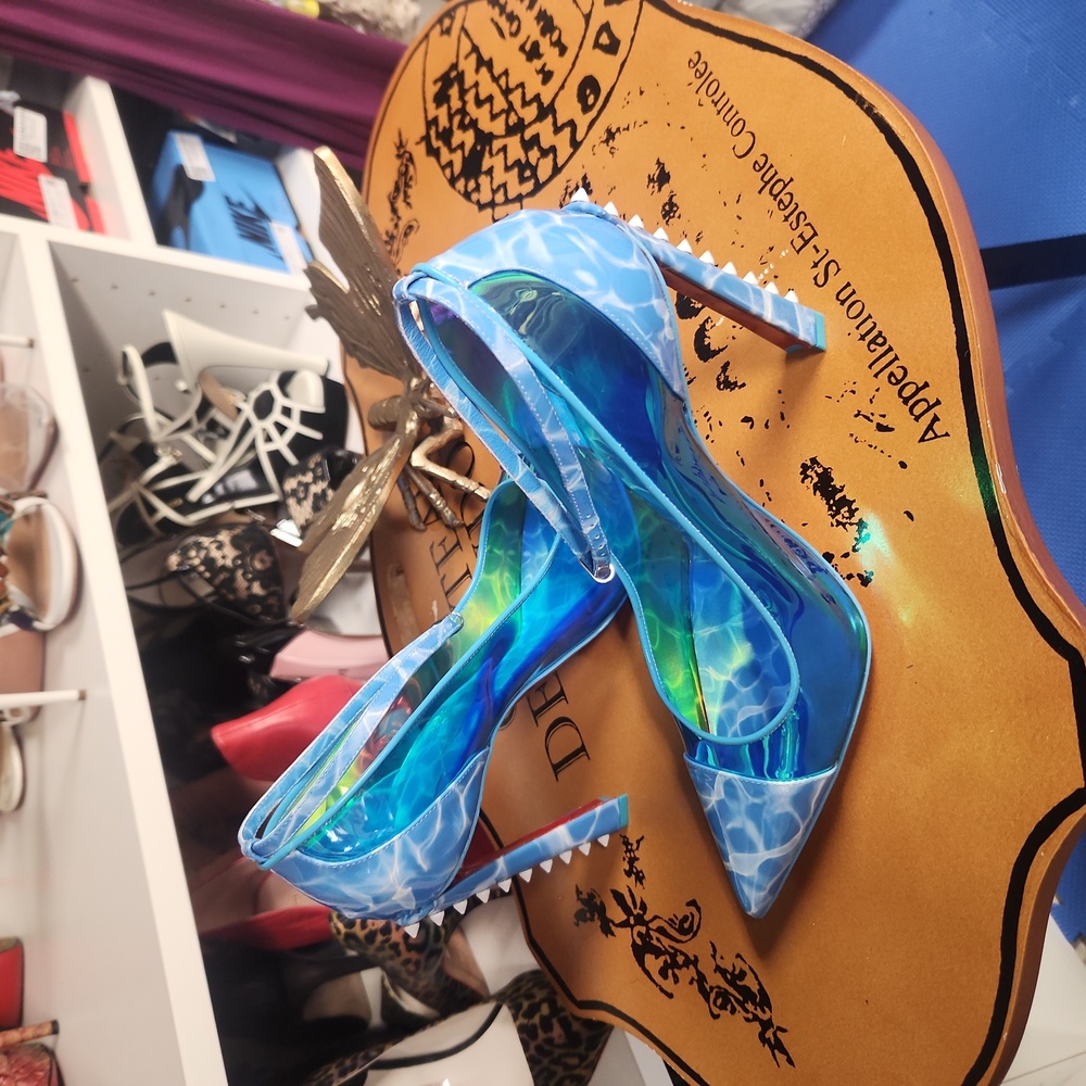 Christian louboutin limited edition ankle strap heel NWT